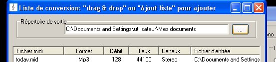 midi a mp3 repertoire